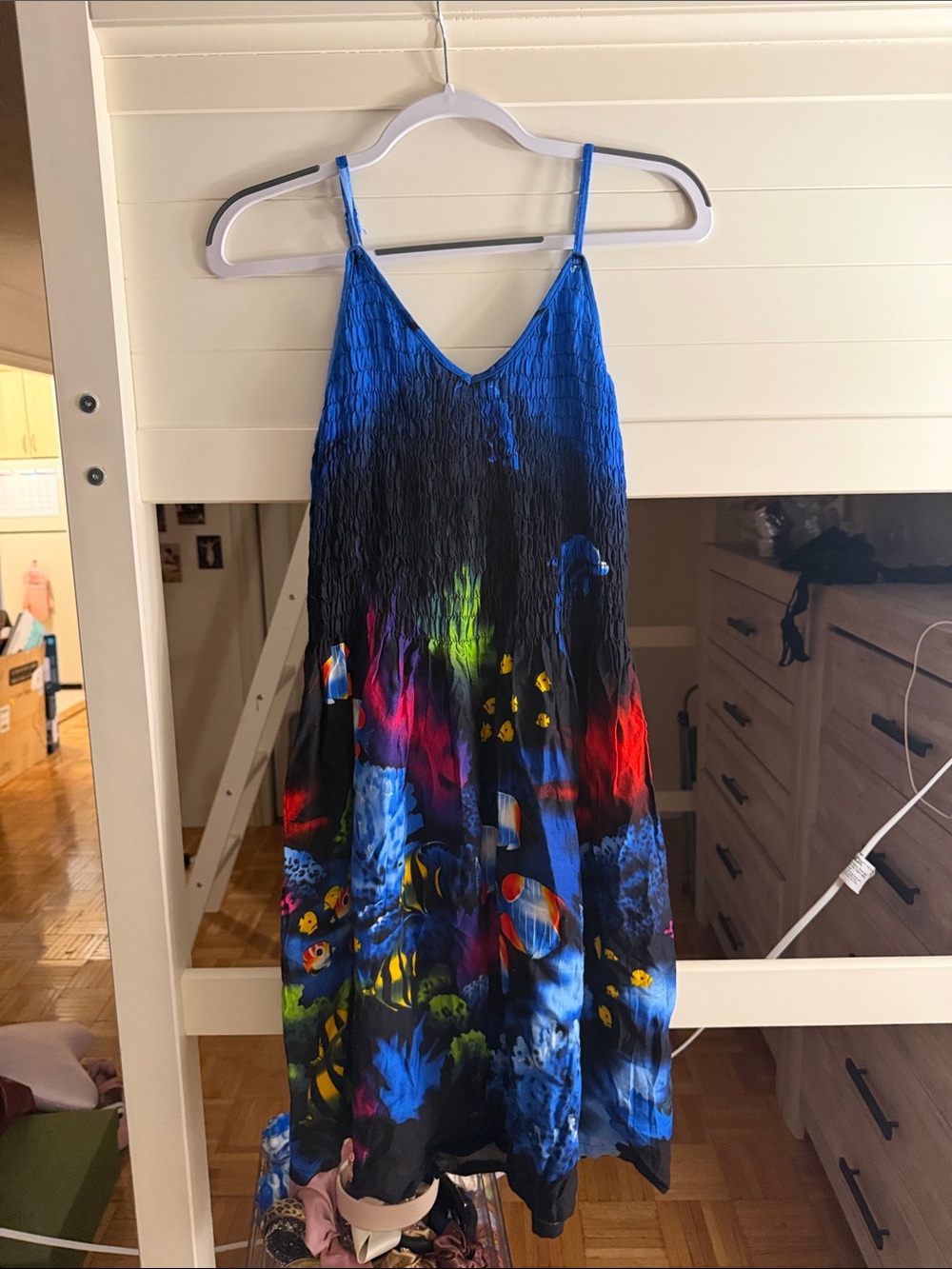 Women’s Blue Ombre Ocean Print Dress